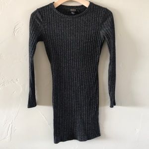 Body Hugging Gray Long sleeve Dress
